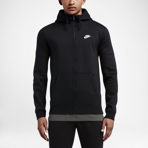 nike m nsw hoodie fz fleece club czarna nike m nsw hoodie fz fleece club czarna