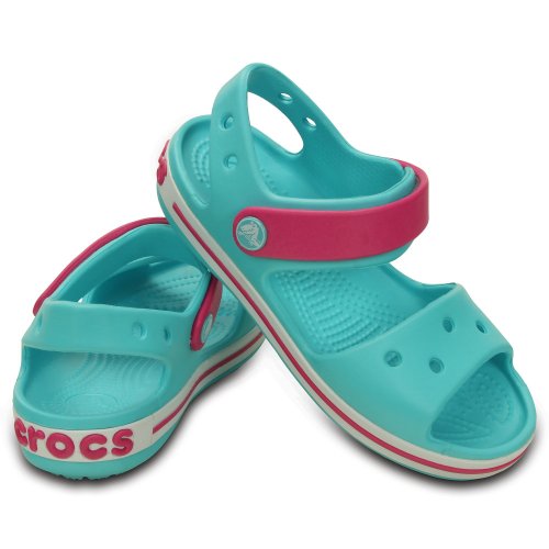 crocs crocband sandal kids zielono-różowe crocs crocband sandal kids zielono-różowe