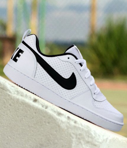 nike court borough low (gs) biało-czarne nike court borough low (gs) biało-czarne