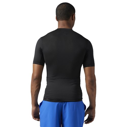 reebok workout ready short sleeve compression tee czarna reebok workout ready short sleeve compression tee czarna