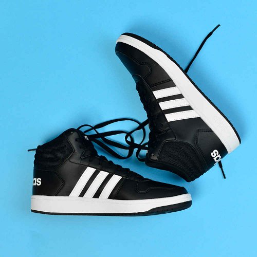 adidas vs hoops mid 2.0 czarno-białe adidas vs hoops mid 2.0 czarno-białe