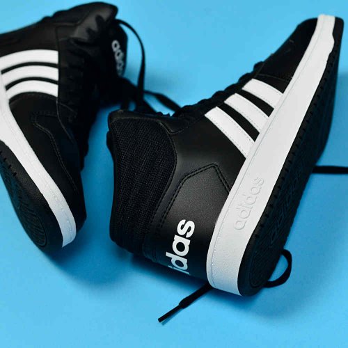 adidas vs hoops mid 2.0 czarno-białe adidas vs hoops mid 2.0 czarno-białe