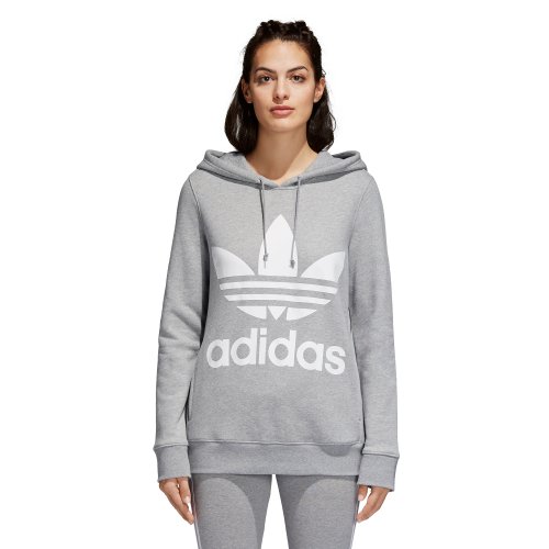 adidas trefoil hoodie szara adidas trefoil hoodie szara