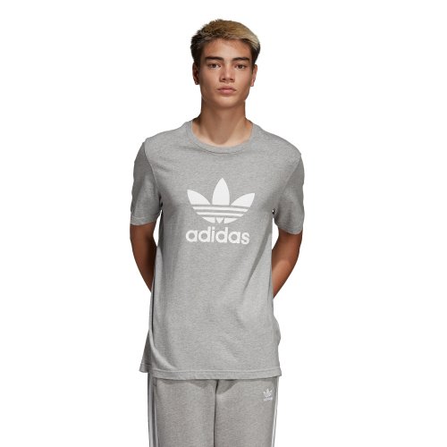adidas trefoil tee szaro-biała adidas trefoil tee szaro-biała