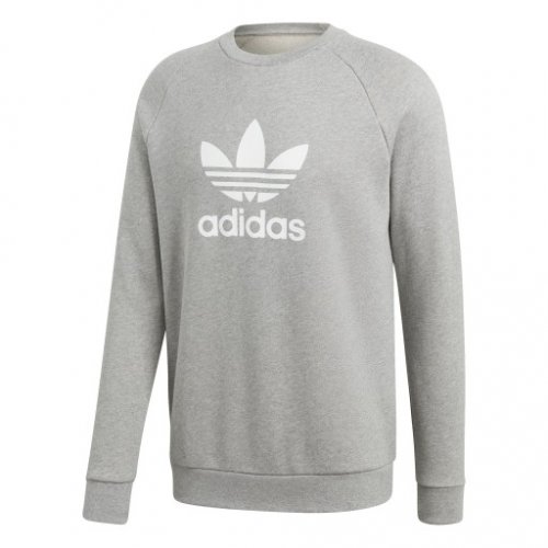 adidas trefoil crew szara adidas trefoil crew szara
