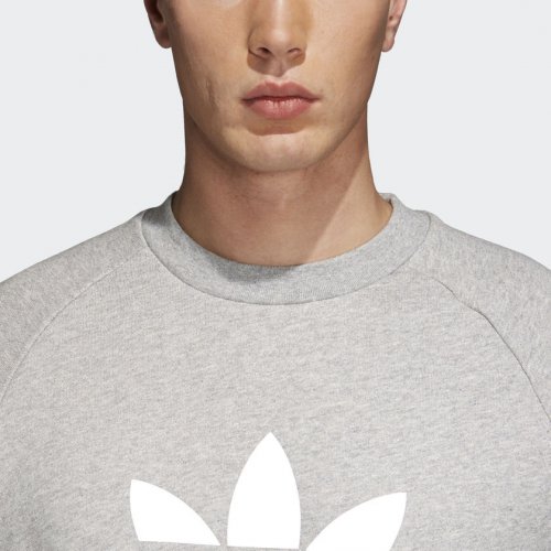 adidas trefoil crew szara adidas trefoil crew szara