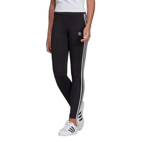 adidas 3 stripes leggings czarno-białe adidas 3 stripes leggings czarno-białe