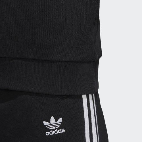 adidas originals trefoil crewneck czarno-biała adidas originals trefoil crewneck czarno-biała