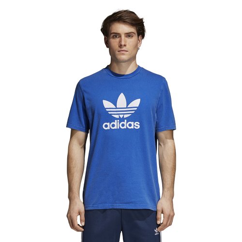 adidas trefoil tee niebiesko-biała adidas trefoil tee niebiesko-biała