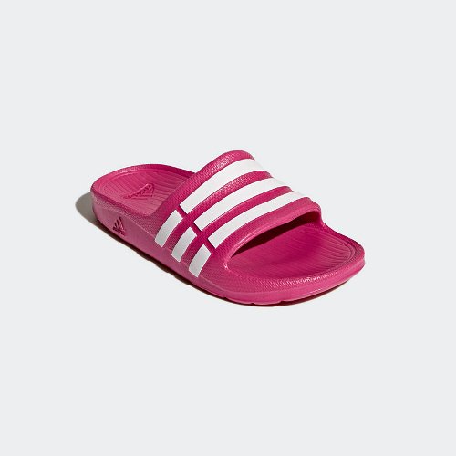 adidas duramo slide k różowo-białe adidas duramo slide k różowo-białe