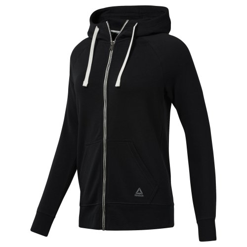 reebok elements fleece full zip czarna reebok elements fleece full zip czarna