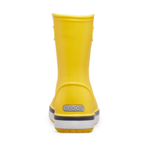 crocs crocband rain boot kids żółto-białe crocs crocband rain boot kids żółto-białe