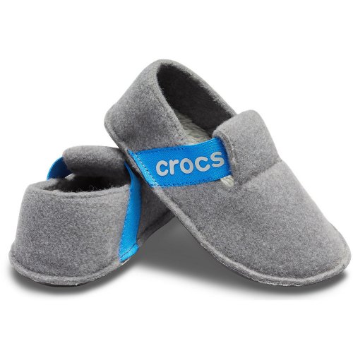 crocs kids classic slipper szaro-niebieskie crocs kids classic slipper szaro-niebieskie