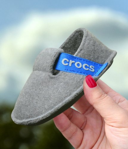 crocs kids classic slipper szaro-niebieskie crocs kids classic slipper szaro-niebieskie
