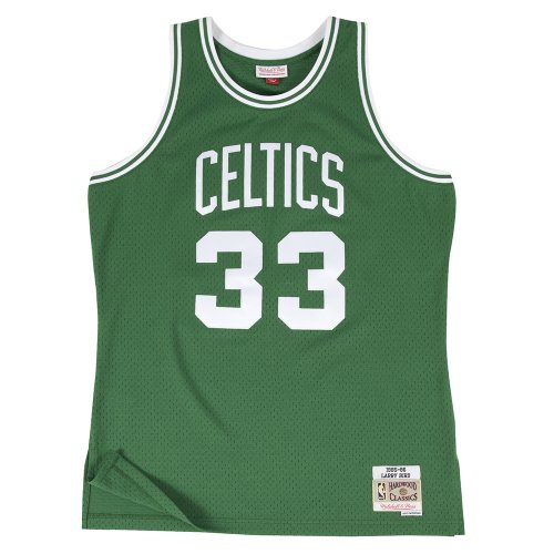 ミルコ Men's Mitchell & Ness Larry Bird Kelly Green Boston Celtics