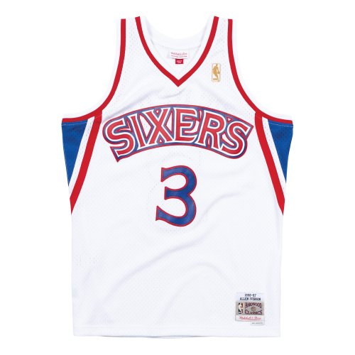 NBA 76ers IVERSON アイバーソン ユニフォーム swingman Amazon.com: Mitchell & Ness NBA Swingman Road Jersey 76ers