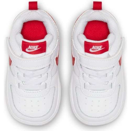 nike court borough low 2 (tdv) biało-czerwone nike court borough low 2 (tdv) biało-czerwone