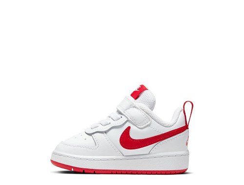 nike court borough low 2 (tdv) biało-czerwone nike court borough low 2 (tdv) biało-czerwone
