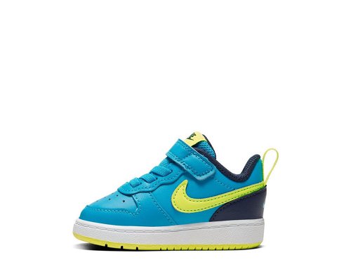 nike court borough low 2 (tdv) niebiesko-żółte nike court borough low 2 (tdv) niebiesko-żółte