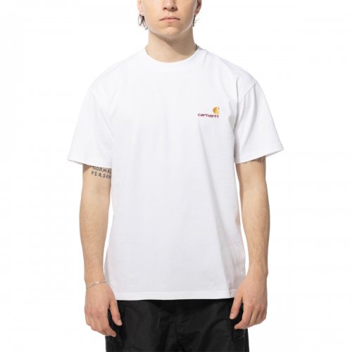 ★2023SS新作★CARHARTT★W S/S GOBLIN SCRIPT T-SHIRT Black Carhartt WIP Cabin T-Shirt | SVD
