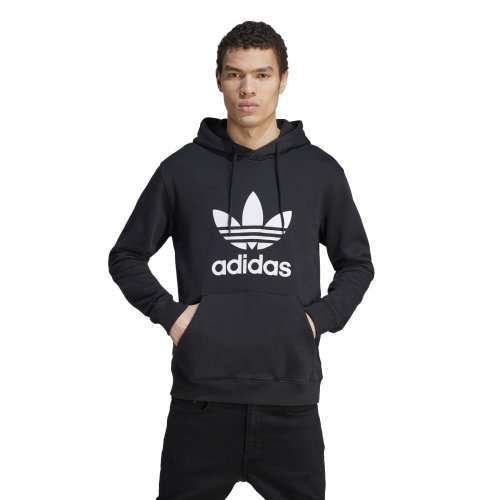 gray adidas trefoil hoodie