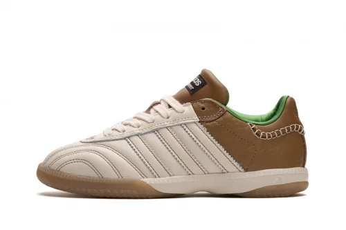 靴 Wales Bonner adidas Millennium Samba x Wales Bonner Samba Millennium leather sneakers in silver