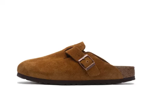 Boston Soft Footbed Suede Leather Mink | BIRKENSTOCK