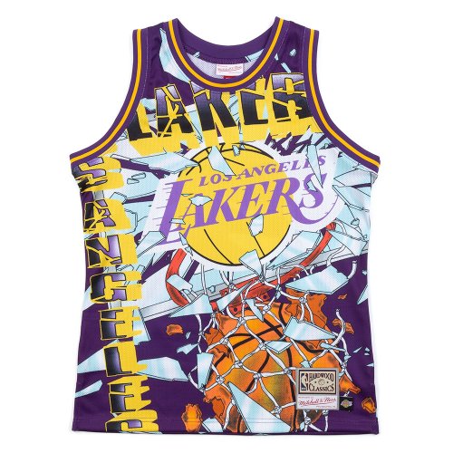 Big Face Tee Los Angeles Lakers - Shop Mitchell & Ness Shirts and