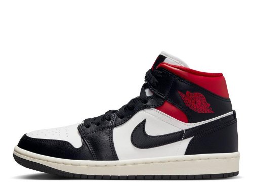 Nike Air Jordan 1 赤黒 MID Nike Air Jordan 1 Retro Mid Chicago White Toe Red Black UK 4