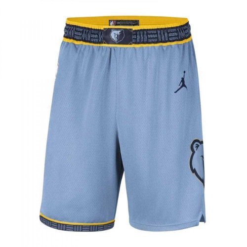 Men's Jordan Brand Light Blue Memphis Grizzlies 2022/2023 Statement Edition Swingman Performance Shorts Size: Large