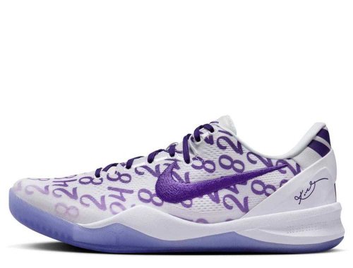 Nike Kobe シューズ ホワイト/パープル kobe-viii-protro-fq3549-100-