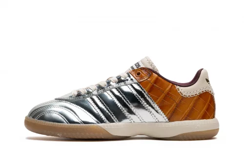 靴 Adidas Samba Nubuck Beige x Wales Bonner Sneakers adidas x Wales Bonner MN Samba 'Silver Mettalic