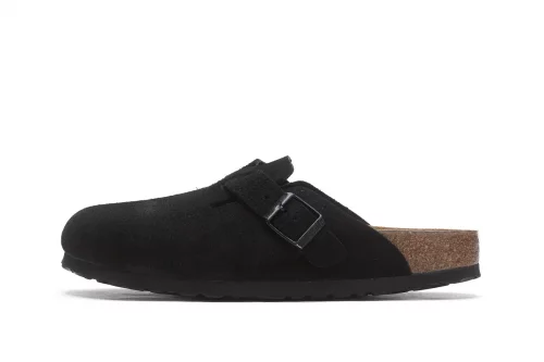 BIRKENSTOCK 752483BLACK 関税送料込 birkenstock-boston-suede-