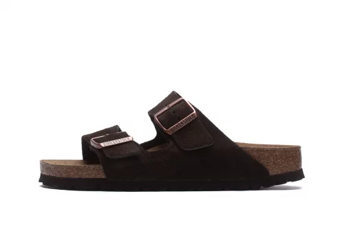 Sandals and slippers Birkenstock Arizona SFB Suede 'Mocca