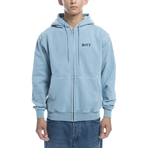 トップス BoTT PIGMENT DYE SWEAT POLO BoTT / PIGMENT DYE SWEAT POLO / BLACK | Sophomore