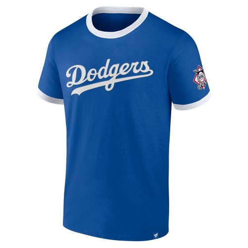 Fanatics Fundamental Biblend Ringer Tee Los Angeles Dodgers