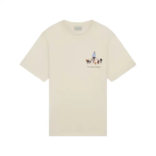 T-shirts Filling Pieces Dog Walker Tee 'Antique White