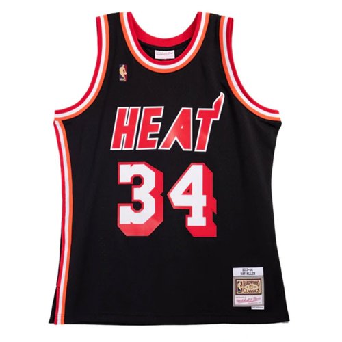 バスケットボール Mitchell &amp; Ness - mitchell&amp;ness miami heat GAME SHIRTS Miami Heat Mitchell & Ness T-Shirts, Mitchell & Ness Heat