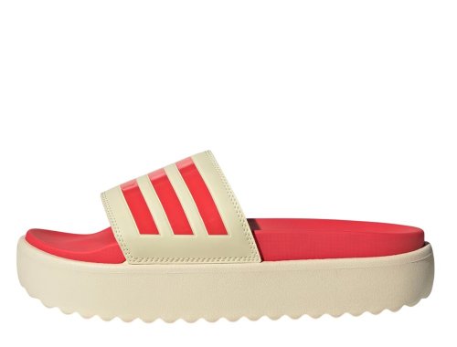 Adidas Adilette Platform Shoes Beige-Red [JP5676]