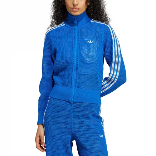 Sweatshirts adidas Crochet Track Top 'Blue' (JN3619) | WSS