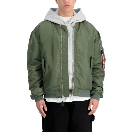 alpha industries ma-1 M カーキ men's jacket (bomber) ALPHA INDUSTRIES - MA-1 ZHP - dark