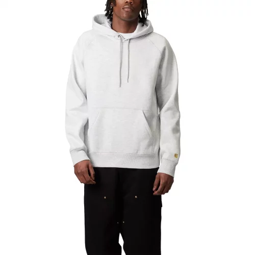 Bluzy Carhartt WIP Hooded Chase Sweat 'Ash Heather' (I033661