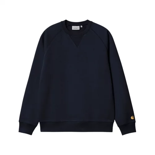 CARHARTT WIP| (Chase Sweatshirt (I033660 2N0.XX)) Sweatshirts Carhartt WIP Chase Sweatshirt 'Dark Navy Gold