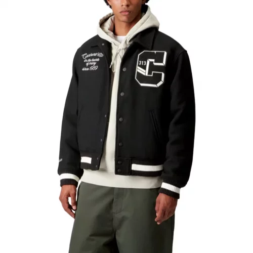 Jackets Carhartt WIP World Class Varsity Jacket 'Black
