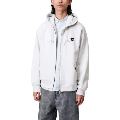 Sweatshirts Carhartt WIP Hooded Heart II Sweat Jacket 'Ash