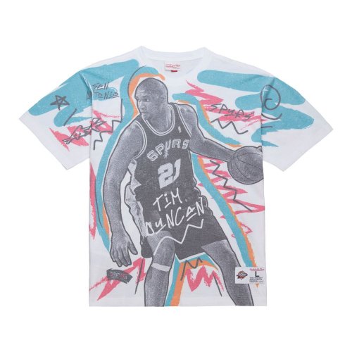MITCHELL&NESS NBA SHOWSTOPPER SS PLAYER TEE VINTAGE LOGO ALL