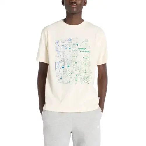 【NONCODE】(Unisex) Balance Line Overfit T-Shirt New Balance Athletics Printed T-Shirt - Top4Running.com