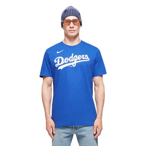 Nike MLB Fuse Wordmark Los Angeles Dodgers Blue Jersey [N199