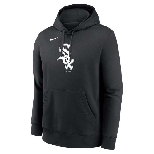 Y☆K  Nike MLB Club Fleece Logo Chicago White Sox Black Sweatshirt