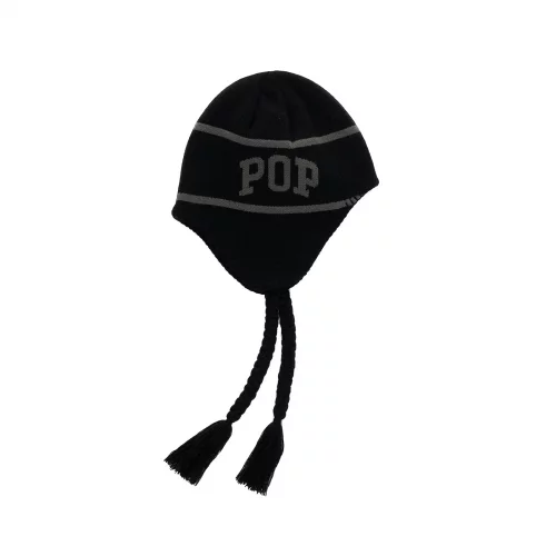 Caps and bands Pop Trading Company Earflap Beanie 'Black